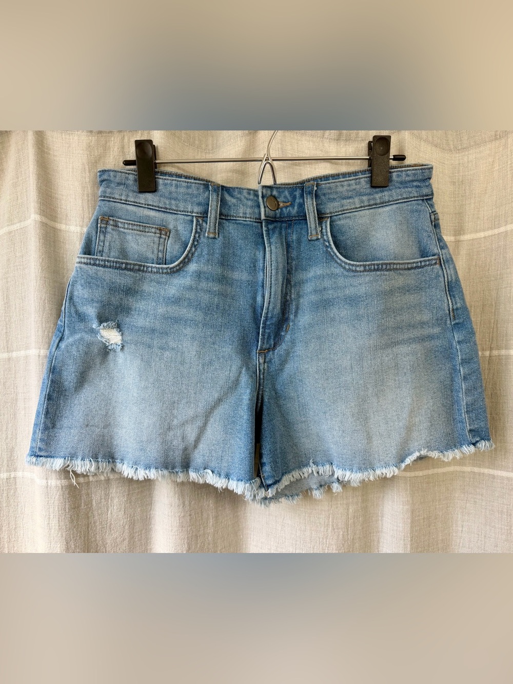 Joe's Jeans Light Blue Distressed Denim Cutoff Shorts